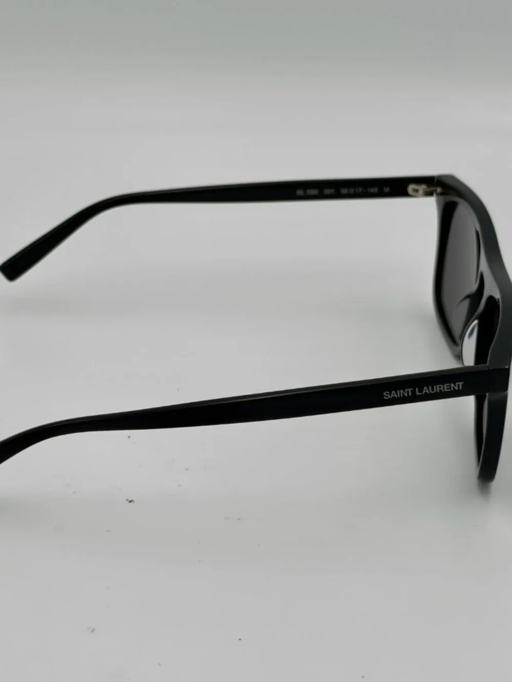 Saint Laurent SL 586 001 Black Grey Sunglasses Men 56mm w/ Case